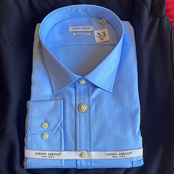 joseph abboud non iron dress shirts Joseph Abboud Classic Fit Check Dress Shirt, Blue